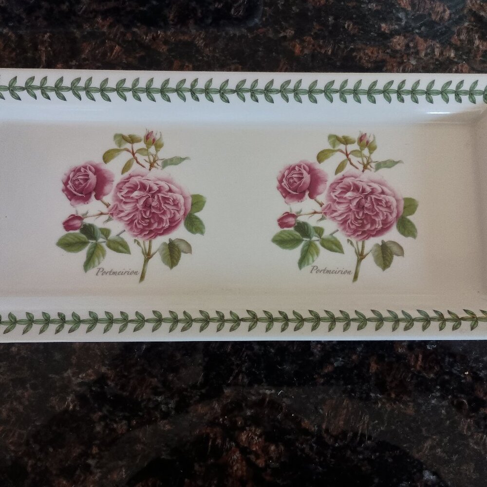 Portmeirion Botanic Garden Sandwich Tray  - roses